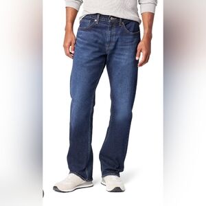 Mens Signature by Levi Strauss Relaxed Fit Blue Jeans